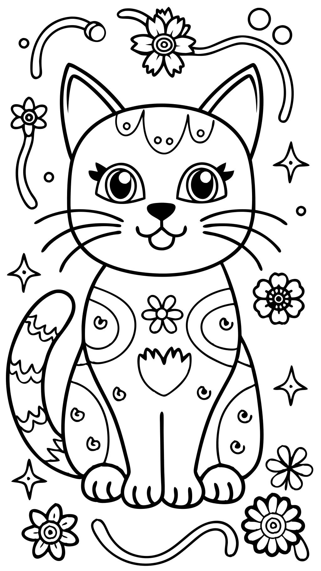 free printable cat coloring pages